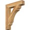 Ekena Millwork Olympic Block Rough Sawn Bracket, Western Red Cedar, 4"W x 22"D x 26"H BKT04X22X26OLY05RWR - alternate 1